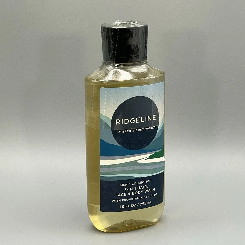 Men's Bath & Body Works Collection 3-in-1 Hair Face Body Wash RIDGELINE 10 Fl Oz
